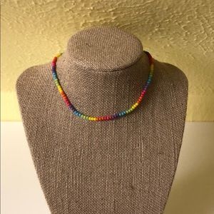 Rainbow adjustable choker